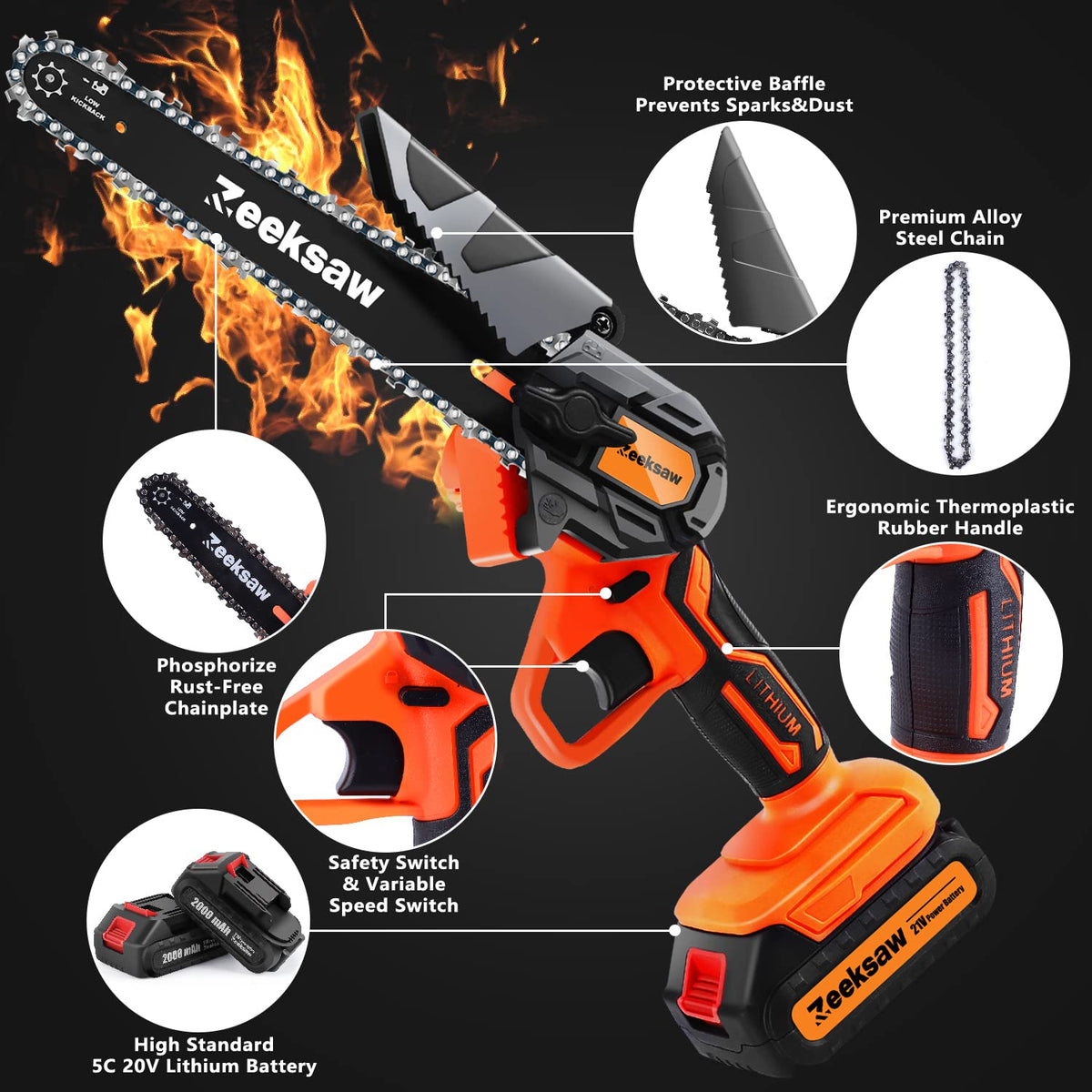 Zeeksaw grip and trigger action comfortable for one-handed use.
