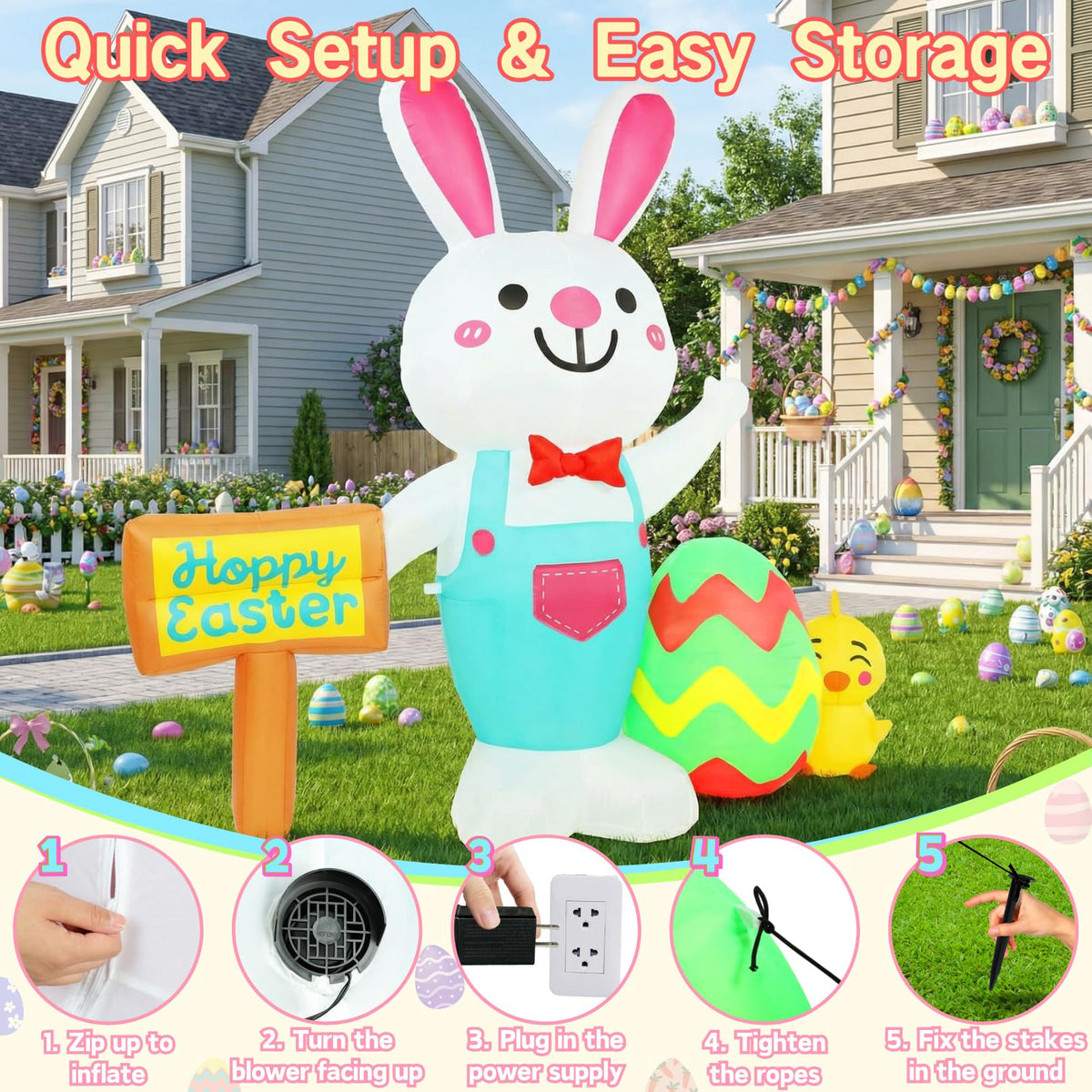 Zeepair ideal yard decor for Easter events and garden parties.