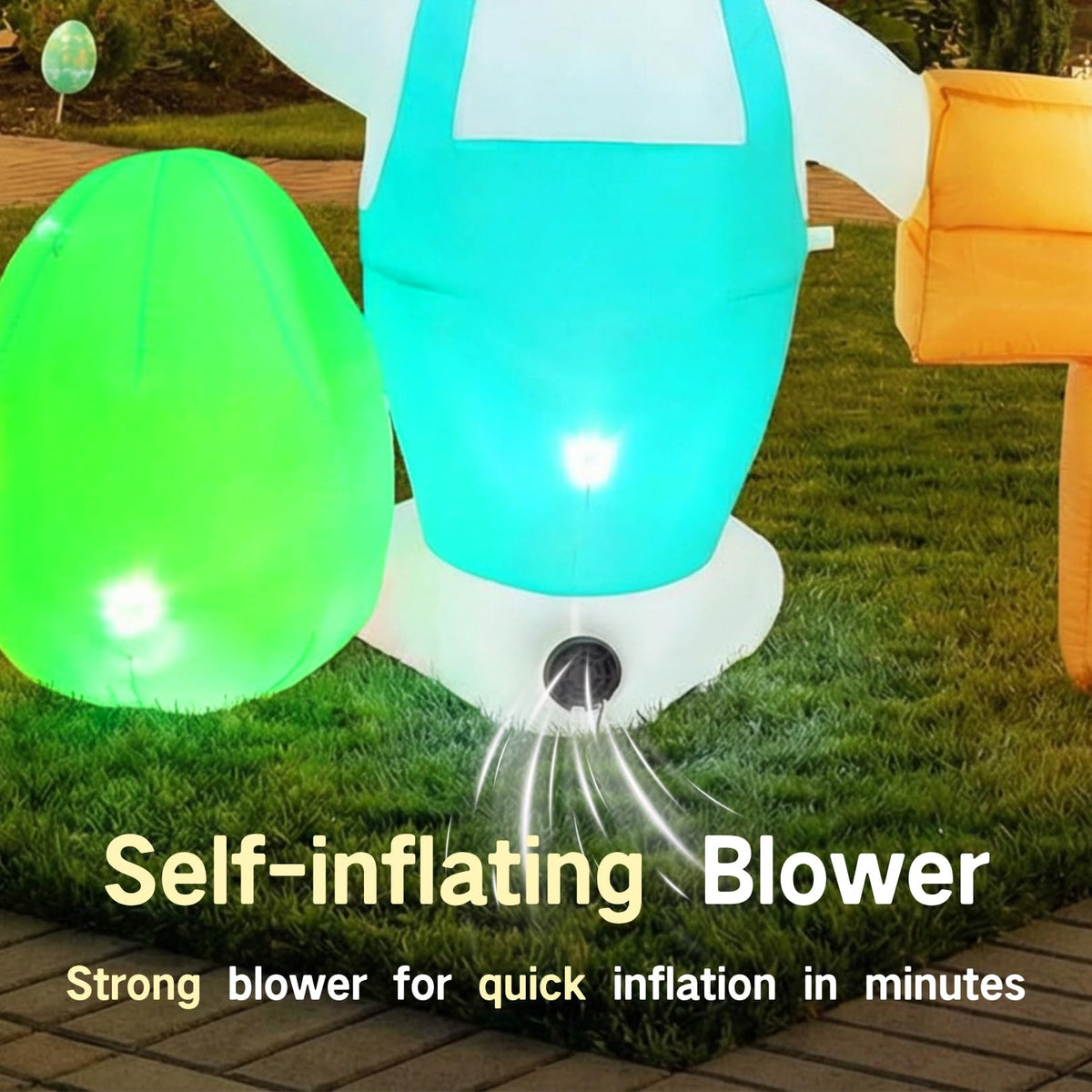 Zeepair quick setup makes indoor or outdoor Easter displays effortless.