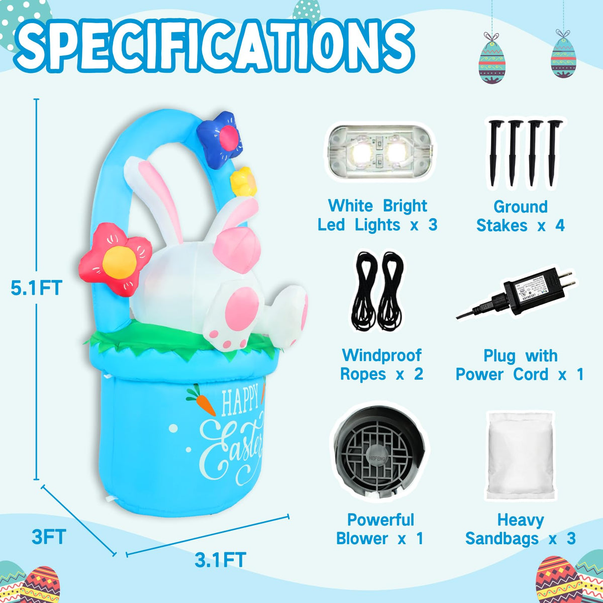 Zeepair night-lit bunny adds festive glow to gardens