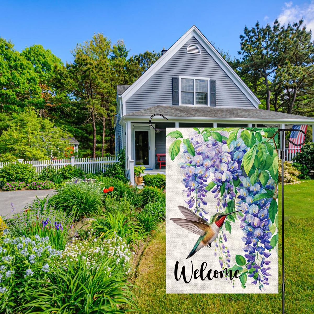 Zeevly double-sided spring flag makes a thoughtful outdoor gift.