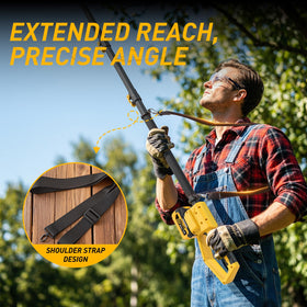 ZEGJAW dual 3.0Ah batteries extend runtime for large yard projects.