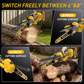 ZEGJAW tool-free chain tensioning simplifies maintenance and keeps cuts sharp.