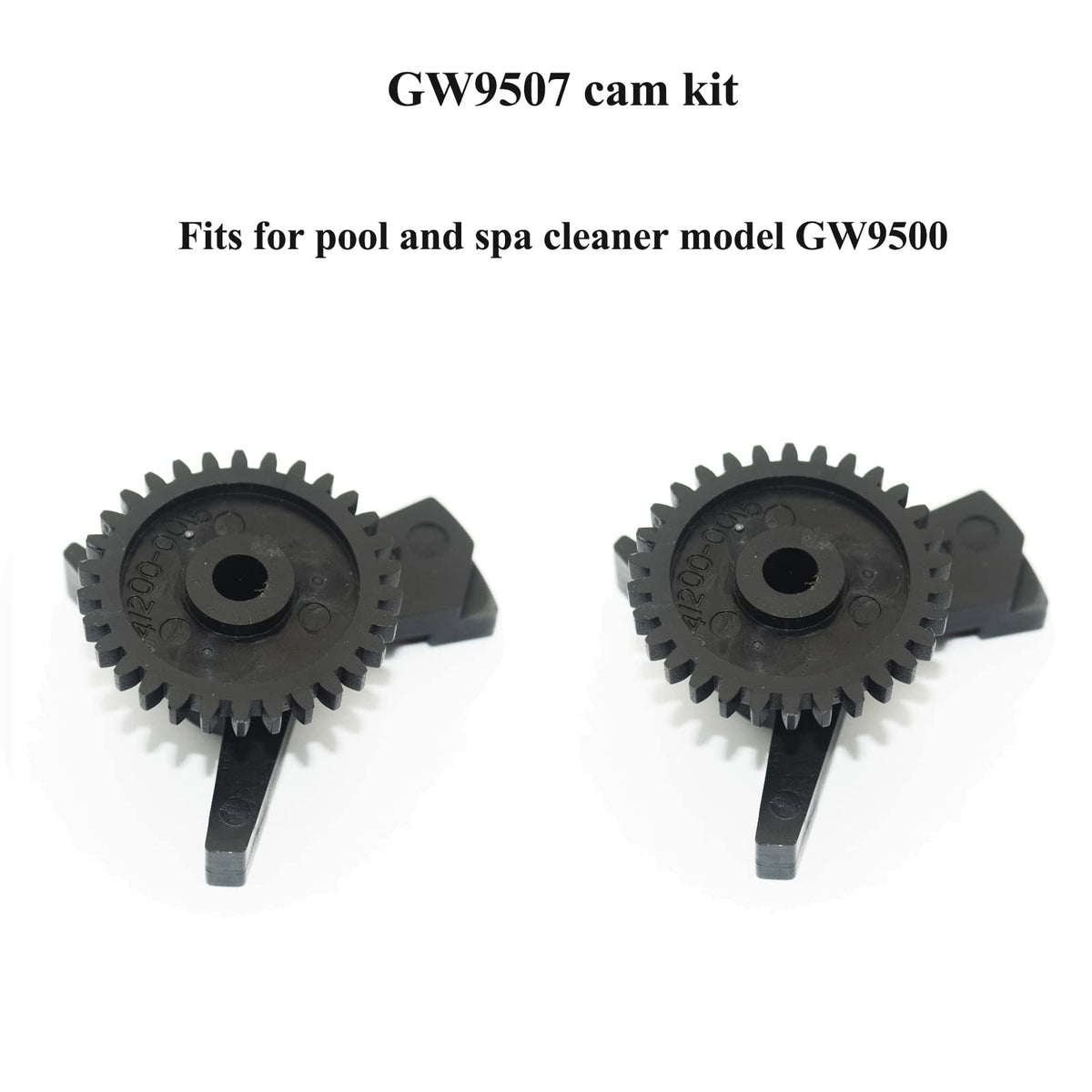 Pack interior view highlighting two GW9507 cam kits for GW9500 cleaners.