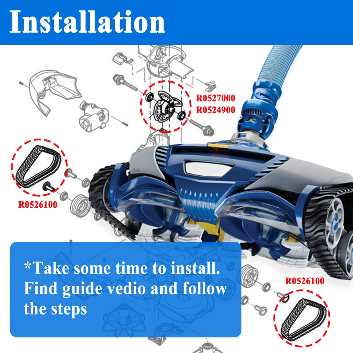 Zeiboat package contents image shows ready-to-install parts
