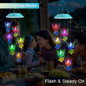 Zeiliuled Solar Angel Wind Chimes hanging hook for easy garden or window installation.