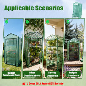 Zejoot compact-storage greenhouse cover folds when not in use.
