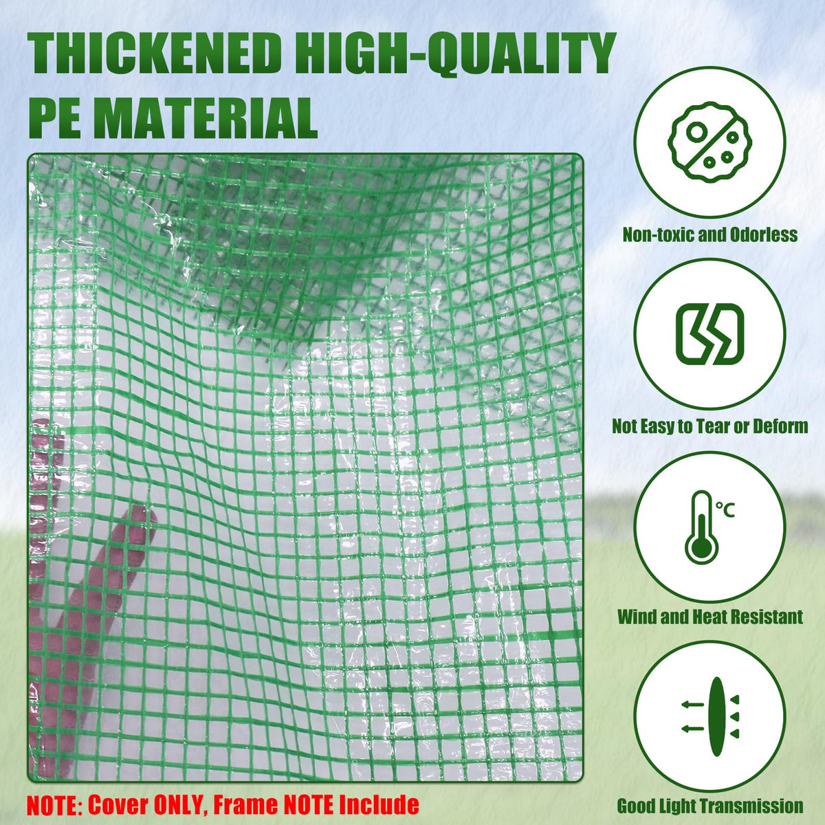 Zejoot easy-install greenhouse cover for any gardener.