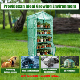 Zejoot transparent PE cover enables visible plant growth.
