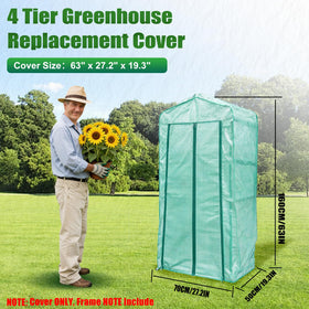 Zejoot waterproof and UV-resistant greenhouse cover protecting plants outdoors.