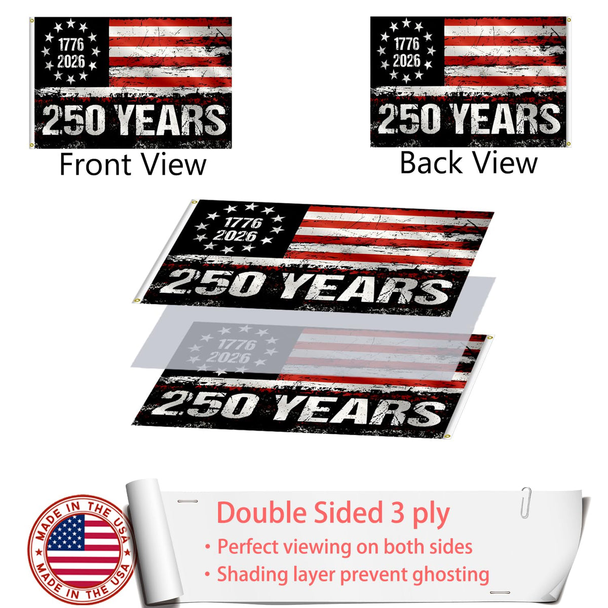 ZEKVY flag with vivid UV-resistant dyes resists fading in sunlight