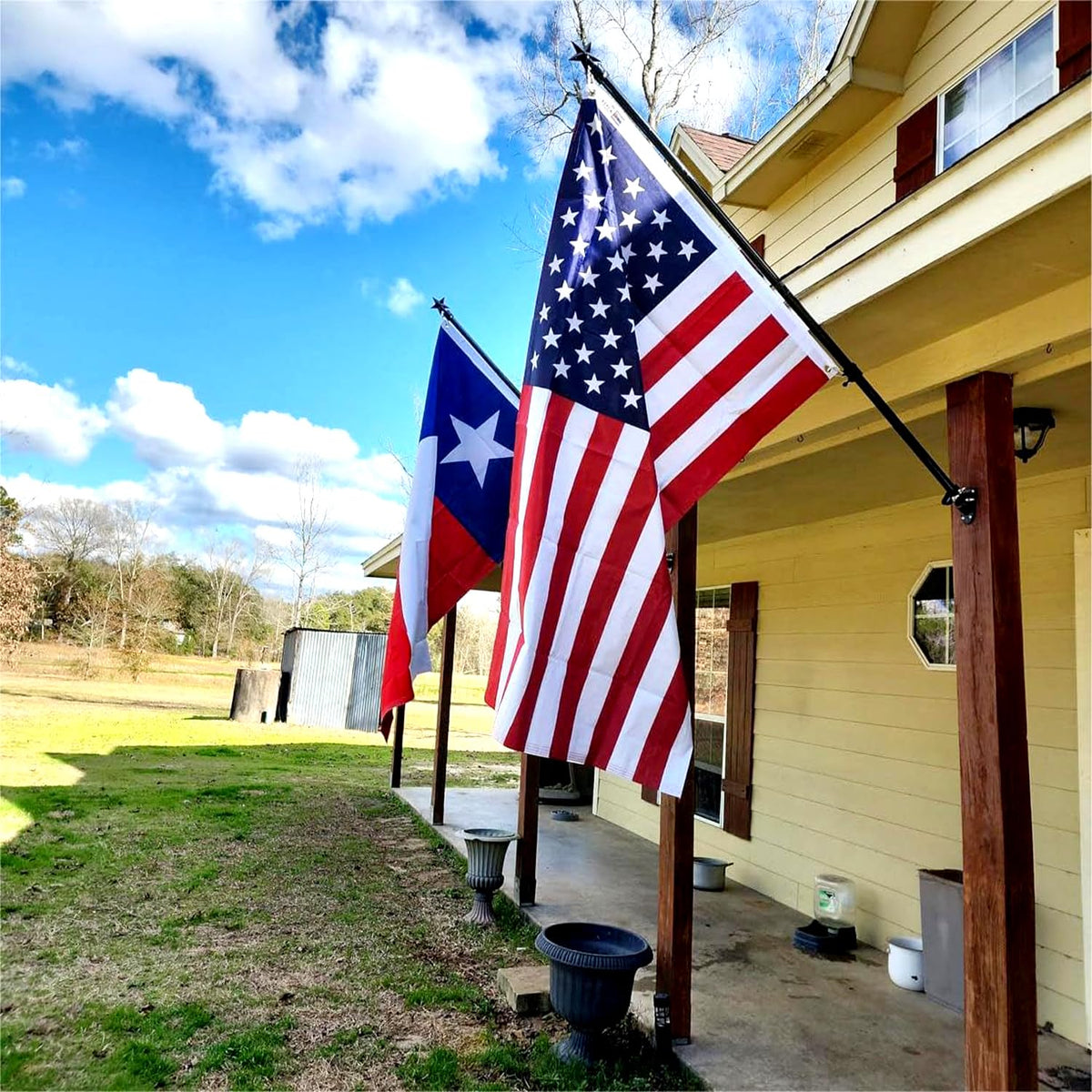 ZEKVY flag with brass grommets for easy mounting on poles or walls
