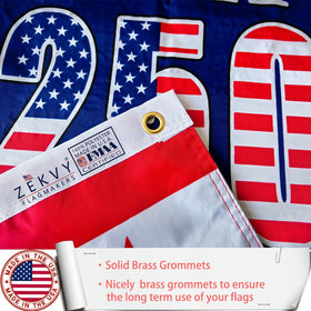 ZEKVY brass grommets allow easy hanging and mounting.