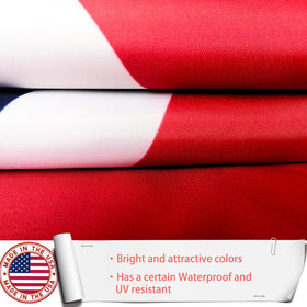 ZEKVY weather-resistant flag stands up to sun, rain, and wind