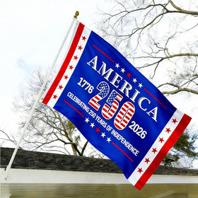 ZEKVY USA flag 2x3 size ideal for homes and offices.