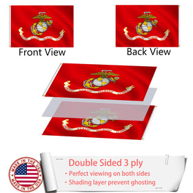 ZEKVY USMC flag canvas header stitching highlights durability
