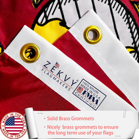 ZEKVY USMC flag heavy-duty construction withstands harsh weather