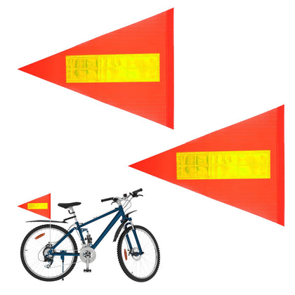 Zelphvt bike safety flag in orange tear-resistant fabric boosts daytime visibility.
