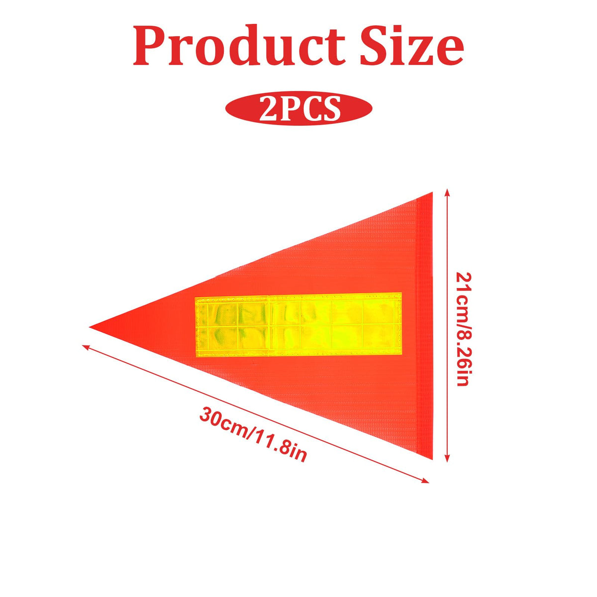 Zelphvt orange waterproof flag enhances all-weather use on bicycles.