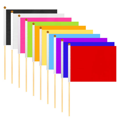 Zelphvt mini flags 5x8 inch assortment for vibrant party decorations.