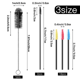 Zelpont large brush with stainless steel handle for bottles