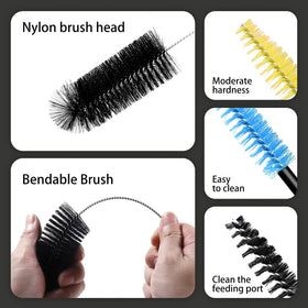 Zelpont medium brush reaches tubes for cleaning