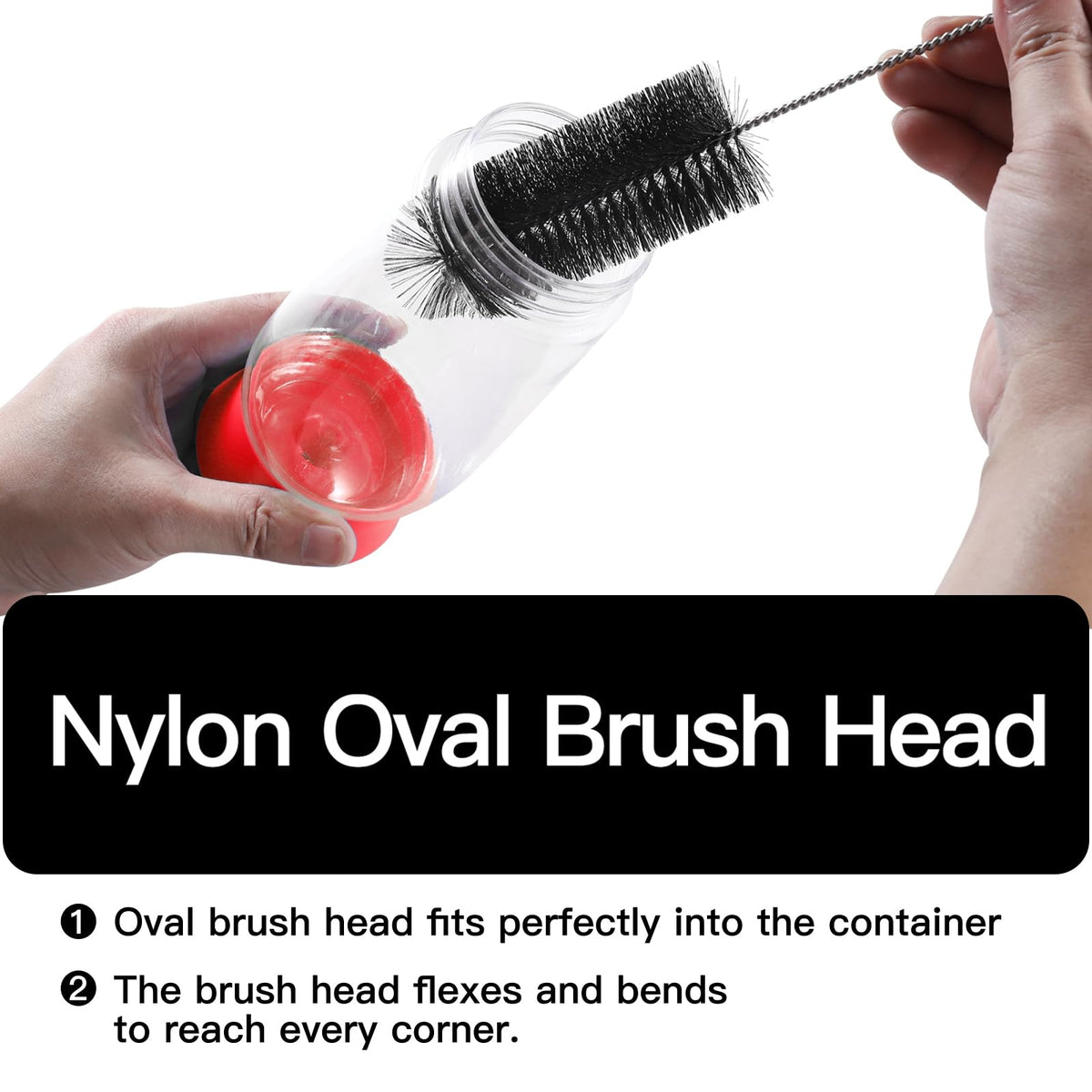 Zelpont small brush fits feeding holes for delicate cleaning