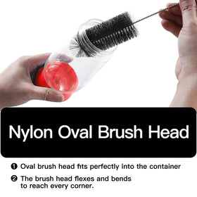 Zelpont small brush fits feeding holes for delicate cleaning