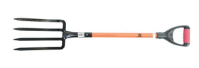 Zeluga 10-151 diamond-point tines break stubborn soil for beds.