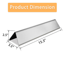 Zemibi Flavorizer Bar replacement side view for Weber Spirit 200 Series supports even heat.