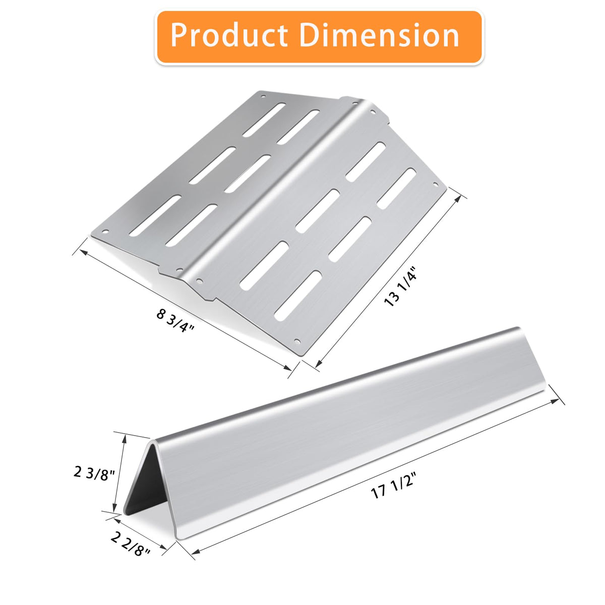 Zemibi heat deflector 2-pack shields burners and reduces flare-ups.