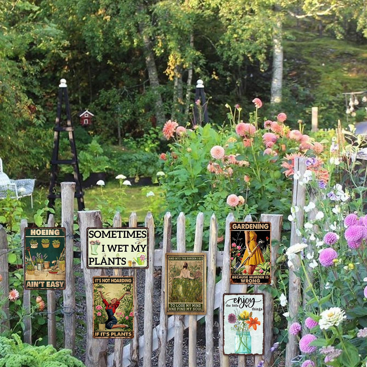 Zemioy funny garden sign welcomes guests and brightens spaces.