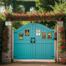 Zemioy patio sign weatherproof for year-round outdoor display.