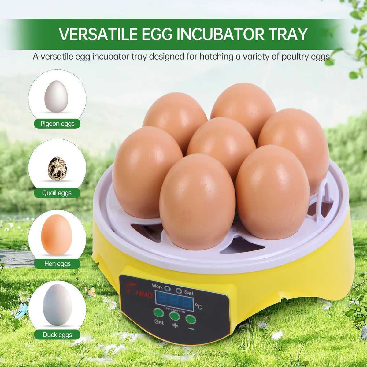 ZEMIRO CHARGE incubator showing manual turning for hands-on learning.