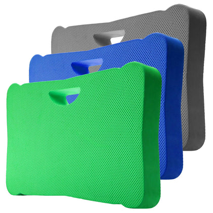 Zenfun 3-Pack kneeling mats blue angled view for comfortable workouts.