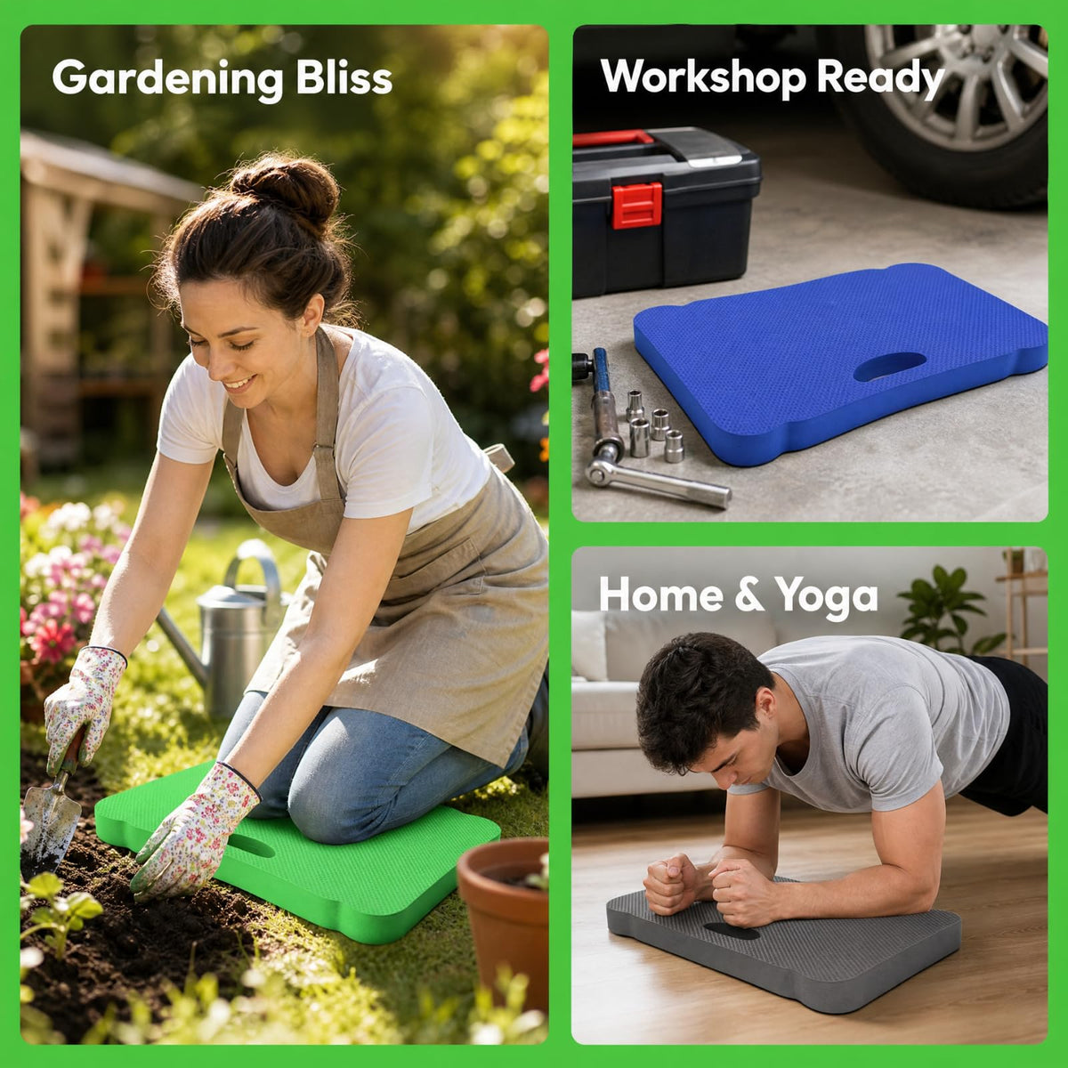 Zenfun kneeling mats ideal for gardening tasks and home projects.
