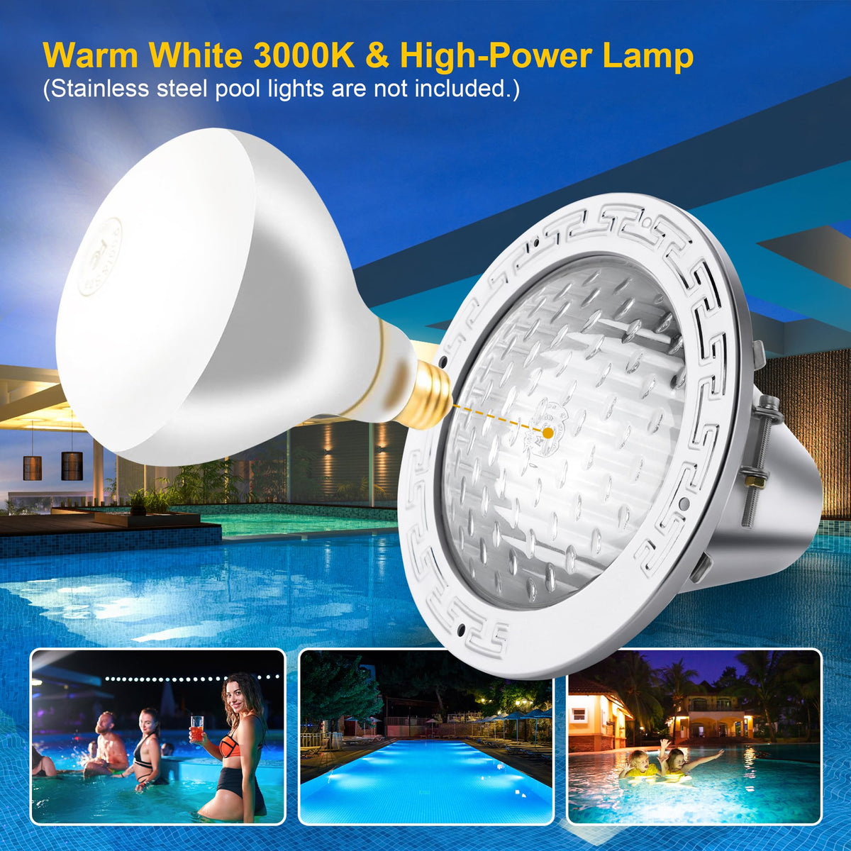 Zenhagu 3000K warm white glow creates cozy backyard ambience