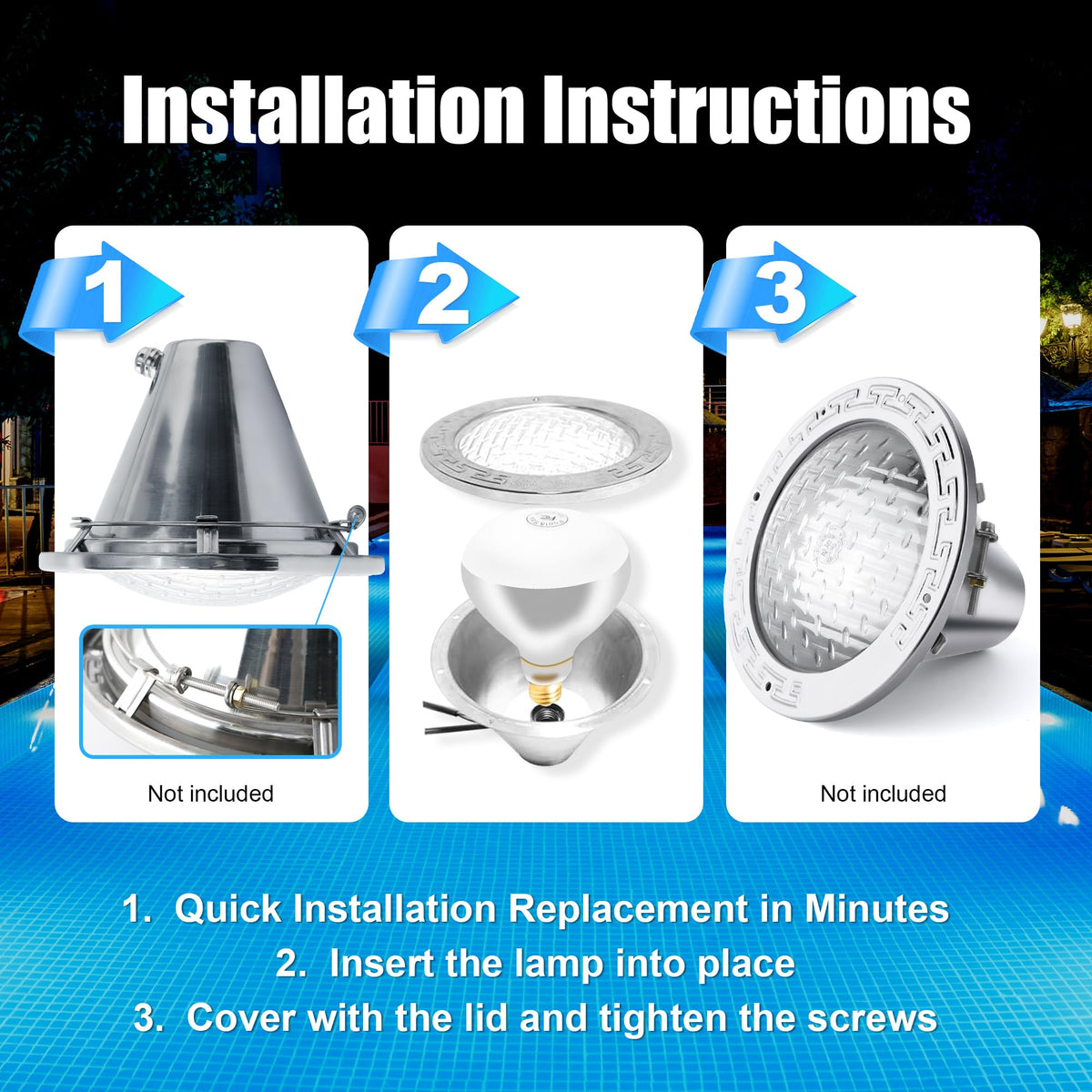 Zenhagu 500W R40 durable quartz glass with reflective surface