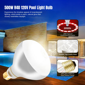 Zenhagu 500W R40 spa illumination for safe nighttime access