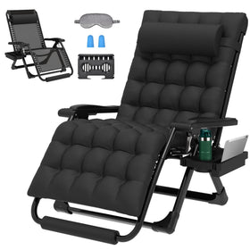 ZENPETIO Oversized Zero Gravity Chair side view for outdoor comfort and relaxation