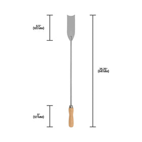 Zenport K801 asparagus knife in soil ready for harvest or weeding