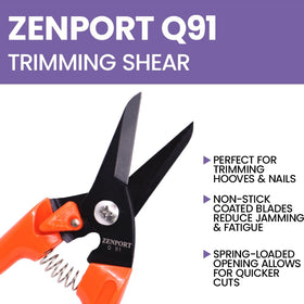 Zenport Q91 floral stems trimming captures clean, precise edge results.