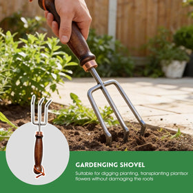 Zenrok 4-piece set suited for transplanting, weeding, and soil preparation.