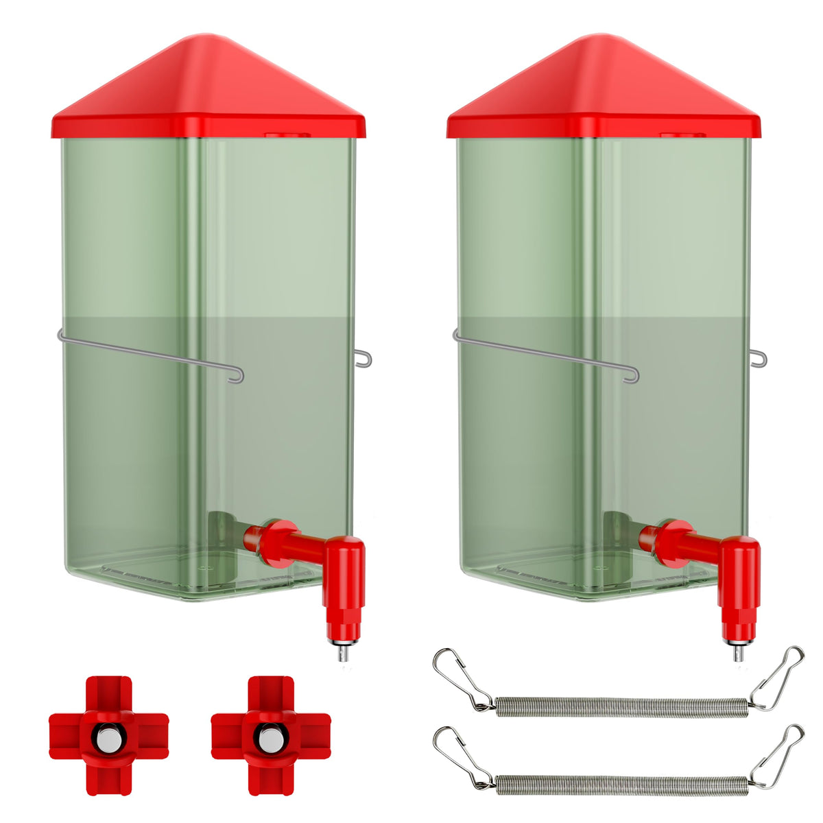ZenxyHoC baby chick waterer with flip-top lid for easy refills.