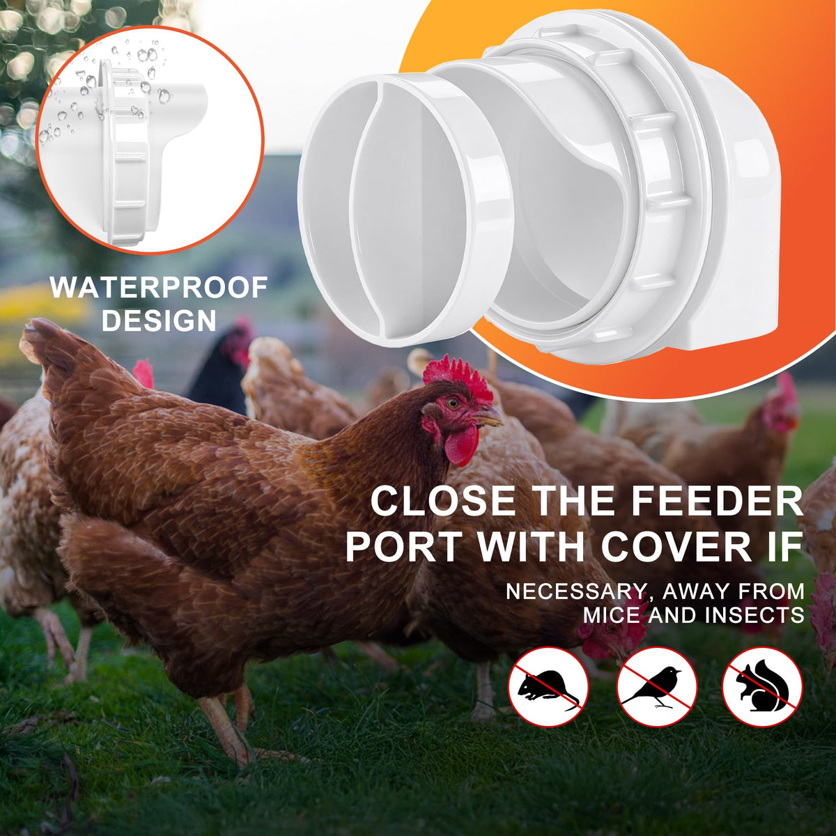 ZenxyHoC BPA-free plastic ensures safe, durable, weather-resistant feeding components.