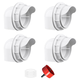 ZenxyHoC chicken feeder with four ports enabling gravity feed for clean feeding