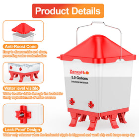ZenxyHoC removable lid for easy top filling and quick refills.