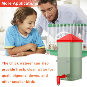 ZenxyHoC U-shaped clip secures the waterer in place.