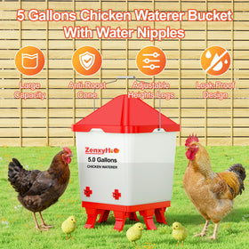 ZenxyHoC adjustable-legs design allows easy height adjustment for growing chickens.