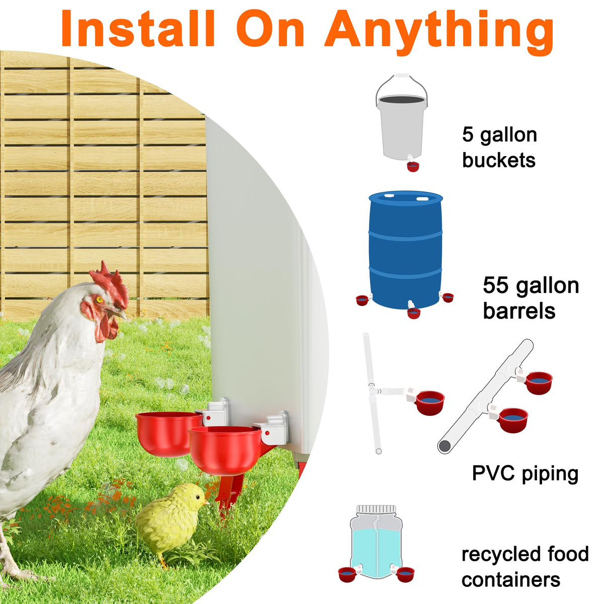 ZenxyHoC leak-proof silicone gasket keeps coop dry.